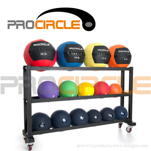 High Quality Crossfit Medicine Wall/Slam Ball Rack with Wheels (PC-MR1001)